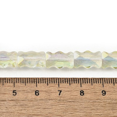 Electroplate Glass Beads Strands EGLA-L045-F-HR02-1