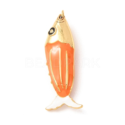 Brass with Enamel Big Pendants KK-CBA2F11-05G-03-1