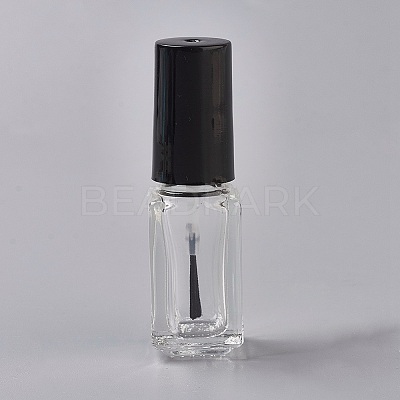 Transparent Glass Nail Polish Empty Bottle LS-MRMJ-WH0026-02B-1