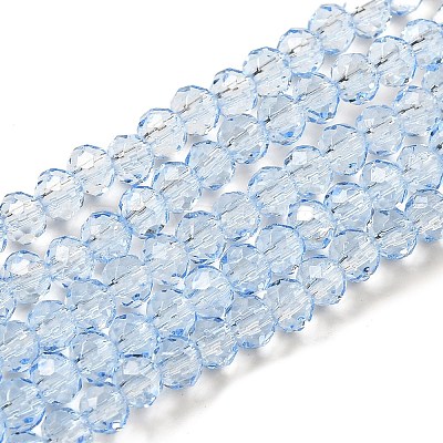 Transparent Baking Paint Glass Beads X1-DGLA-A034-T4mm-D13-1