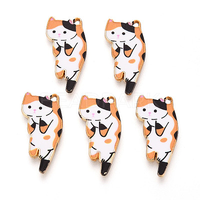 Alloy Enamel Pendants ENAM-N063-01B-1