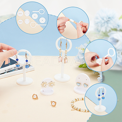2 Sets 2 Styles Acrylic Earring Display Stand Sets EDIS-GA0001-05B-1