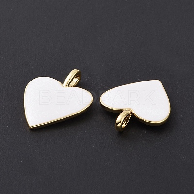 Brass Enamel Pendants KK-P204-14G-E-1