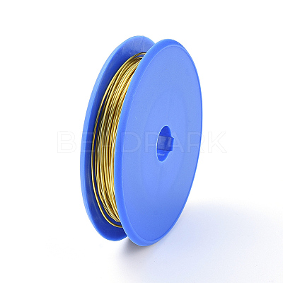 Round Copper Craft Wire CWIR-E004-0.3mm-G-1