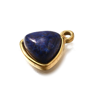 Natural Lapis Lazuli Triangle Charms STAS-D310-02G-03-1