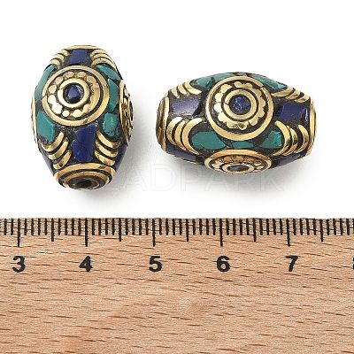 Handmade Tibetan Style Beads KK-Z157-03AG-03-1