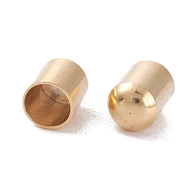 Brass Cord Ends X-KK-D002-04G-1
