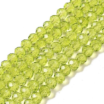 Transparent Baking Paint Glass Beads Strands LS-DGLA-A034-T4mm-D05-1
