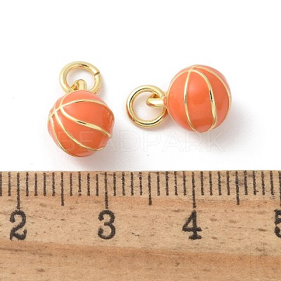 Brass Enamel Pendants X-KK-P294-38G-05-1
