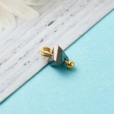 Electroplate Glass Charms PALLOY-JF00821-02-1