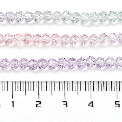 Transparent Painted Glass Beads Strands X-DGLA-A034-T3mm-A23-1