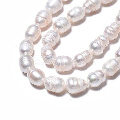 Natural Cultured Freshwater Pearl Beads Strands X-PEAR-N012-07A-1
