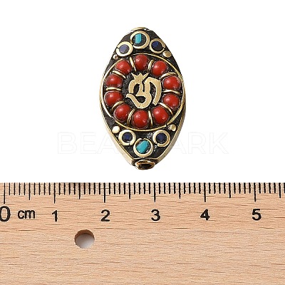 Handmade Tibetan Style Beads KK-G473-01AG-1