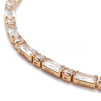 Cubic Zirconia Classic Tennis Bracelets for Girl Women BJEW-F417-06G-RS-1