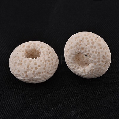 Lava Rock Gemstone European Beads GGDA007-1-1