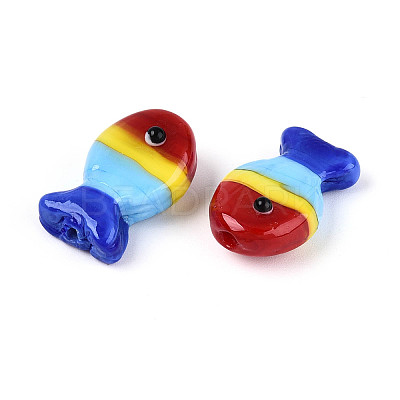 Handmade Lampwork Beads Strands LAMP-N021-41-A12-1