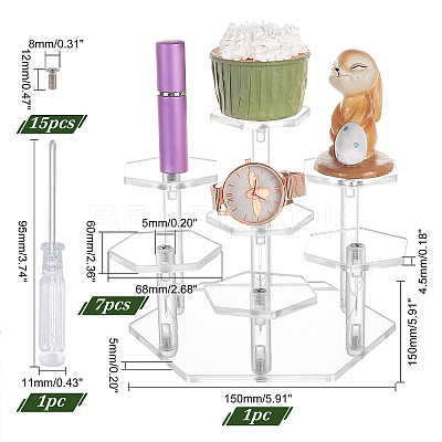 Acrylic Toy Model Display Stand ODIS-WH0001-06A-1