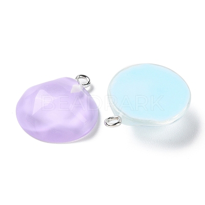 Translucent Resin Pendants RESI-A025-06E-1