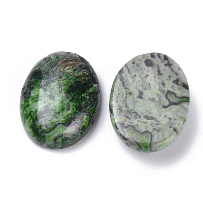 Natural Ripple Jasper Cabochons X-G-T062-21-1
