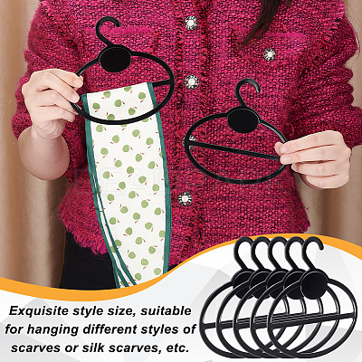 Plastic Scarf Display Hangers AJEW-WH0528-63A-1