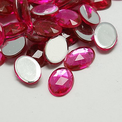 Imitation Taiwan Acrylic Rhinestone Cabochons GACR-A008-18x25mm-02-1