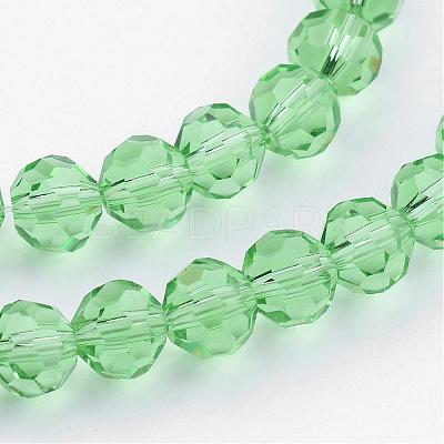 Transparent Glass Bead Strands GLAA-G013-4mm-55-1