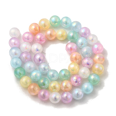 Plating Natural Selenite Beads Strands G-G120-A01-03-06-1