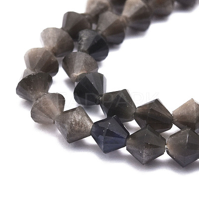 Natural Obsidian Beads Strands G-E569-D09-1