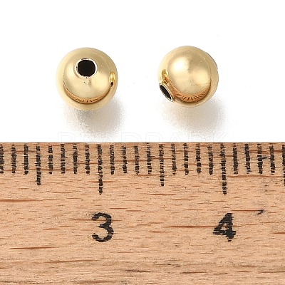 Rack Plating Brass Beads KK-K373-08B-G-1