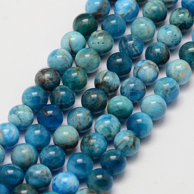 Natural Apatite Beads Strands X-G-D856-01-6.5mm-1