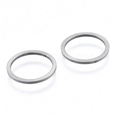 Non-Tarnish 201 Stainless Steel Linking Rings STAS-N090-T04-1-1