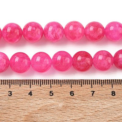 Dyed Natural Malaysia Jade Beads Strands G-G021-02C-24-1