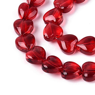 Baking Paint Transparent Glass Beads Strands DGLA-N021-01A-06-1