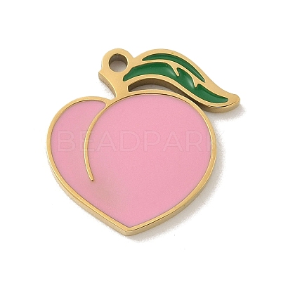 304 Stainless Steel Enamel Charms STAS-I322-84D-G-1