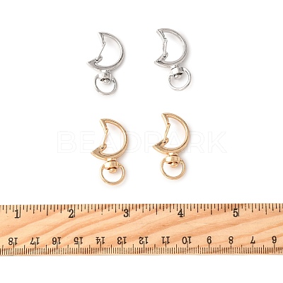 40Pcs 2 Colors Alloy Swivel Snap Hook Clasps FIND-FS0004-73A-1