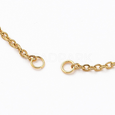 304 Stainless Steel Cable Chain Bracelet Making X-AJEW-JB00782-02-1