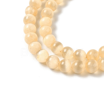 Natural Selenite Dyed Beads Strands G-P493-02F-1