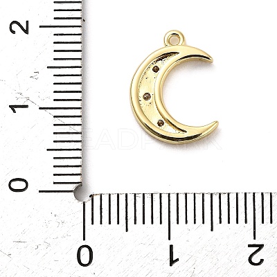 Brass Micro Pave Cubic Zirconia Pendants KK-L229-028G-1