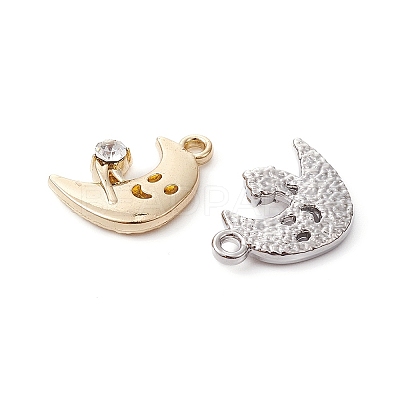 4Pcs 2 Colors Rack Plating Alloy Rhinestone Pendants FIND-YW0003-60-1