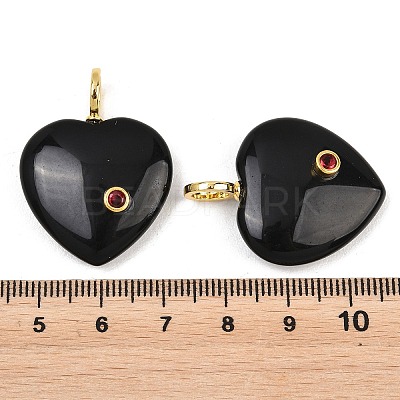 Natural Obsidian Pendants G-D104-01G-14-1