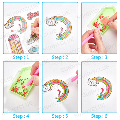 DIY Diamond Painting Stickers Kits For Kids DIY-WH0168-58-1