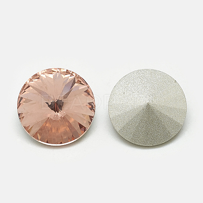 Pointed Back Glass Rhinestone Cabochons RGLA-T086-12mm-08-1