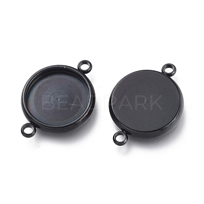 304 Stainless Steel Cabochon Connector Settings STAS-I161-03E-B-1