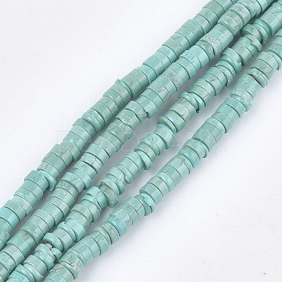 Natural Howlite Beads Strands X-TURQ-T003-16-1