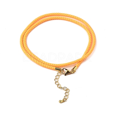 Nylon Milan Cord Necklace Making MAK-M028-01G-27-1