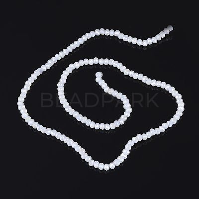 Electroplate Glass Bead Strands GLAA-F001-3x2mm-30L-1