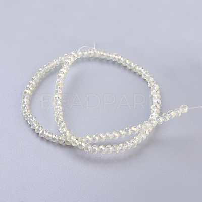 Electroplate Glass Beads Strands EGLA-D020-3x2mm-70-1