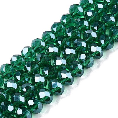 Electroplate Glass Beads Strands EGLA-A044-T6mm-A18-1