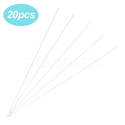 20Pcs Steel Beading Needles STAS-YW0002-91C-1