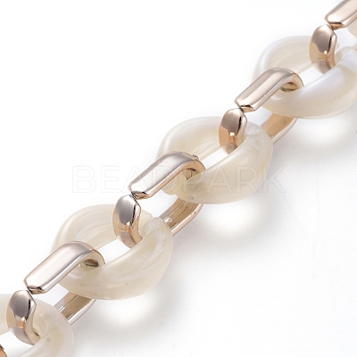 Transparent Acrylic Handmade Cable Chain AJEW-JB00547-01-1